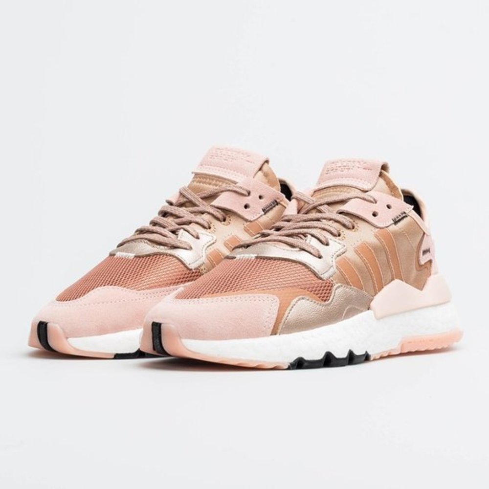 NWT NITE JOGGER SHOES ROSE GOLD METALLIC 5
